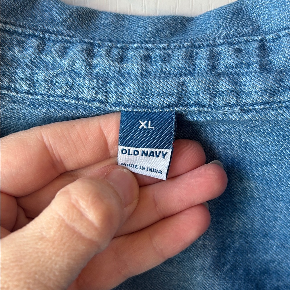 Old Navy Blue Denim Mini Dress - Picture 2 of 5
